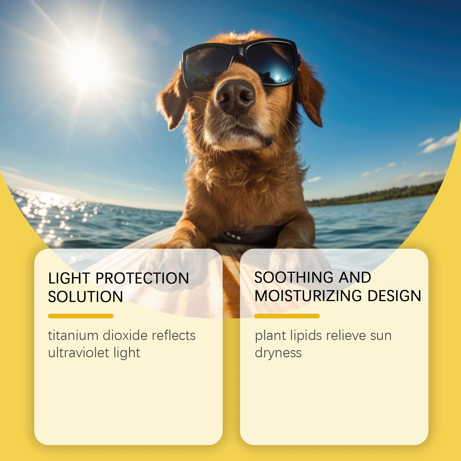 Pet Sunscreen Spray For Dogs UV Protection Moisturizing Sunblock For Nose Ears Paws Sensitive Skin Outdoor Summer Dog Skin Care