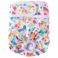 Washable Reusable Dog Diapers for Female Dogs-PUL Waterproof & Breathable,Multi-Layer Absorbent Core,Leak-Proof Tail Hole Design