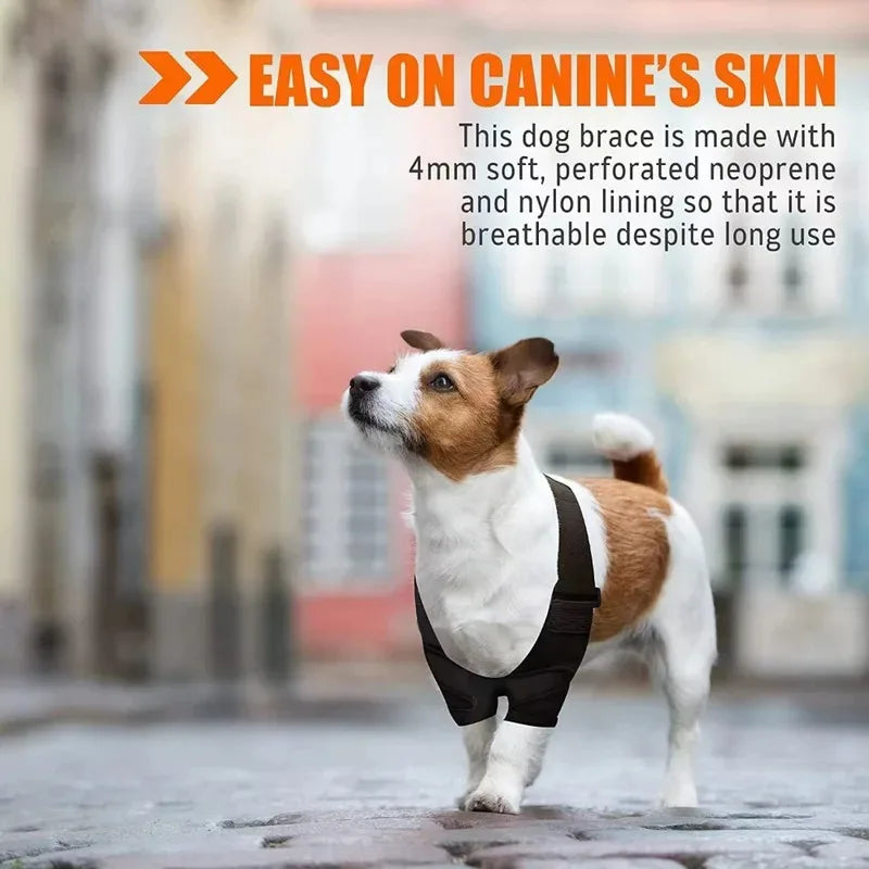 Dog Full Elbow Brace Protector For All Dog Breed,for Canine Elbow and Shoulder Elbow Hygroma, Front Leg Brace for Torn Ligaments