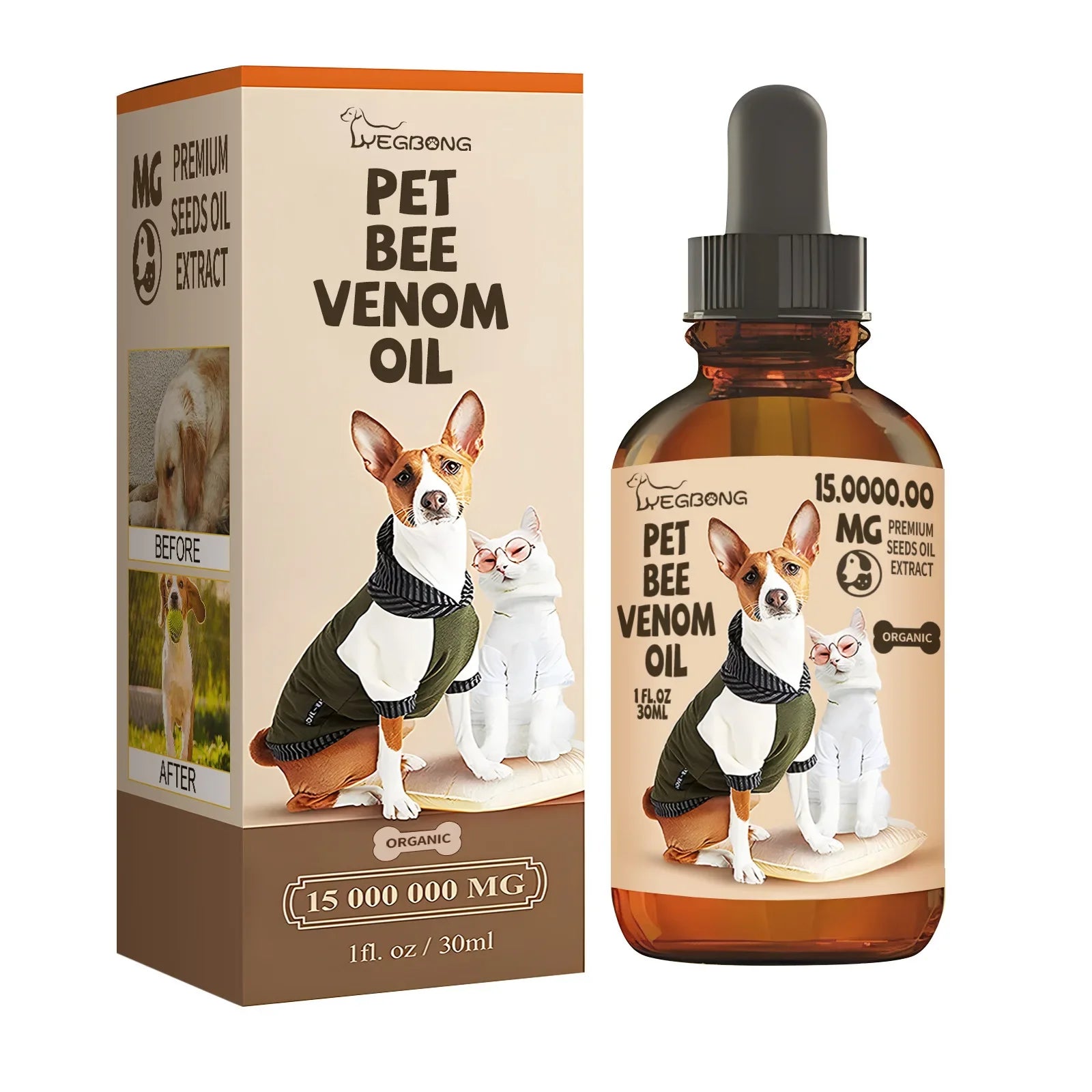 Pet Joint Care Drops, Bone Deformities Healing, Relieves Discomfort, Joint Repair Supplement, Anti-Itching Dog Joint Care Solution