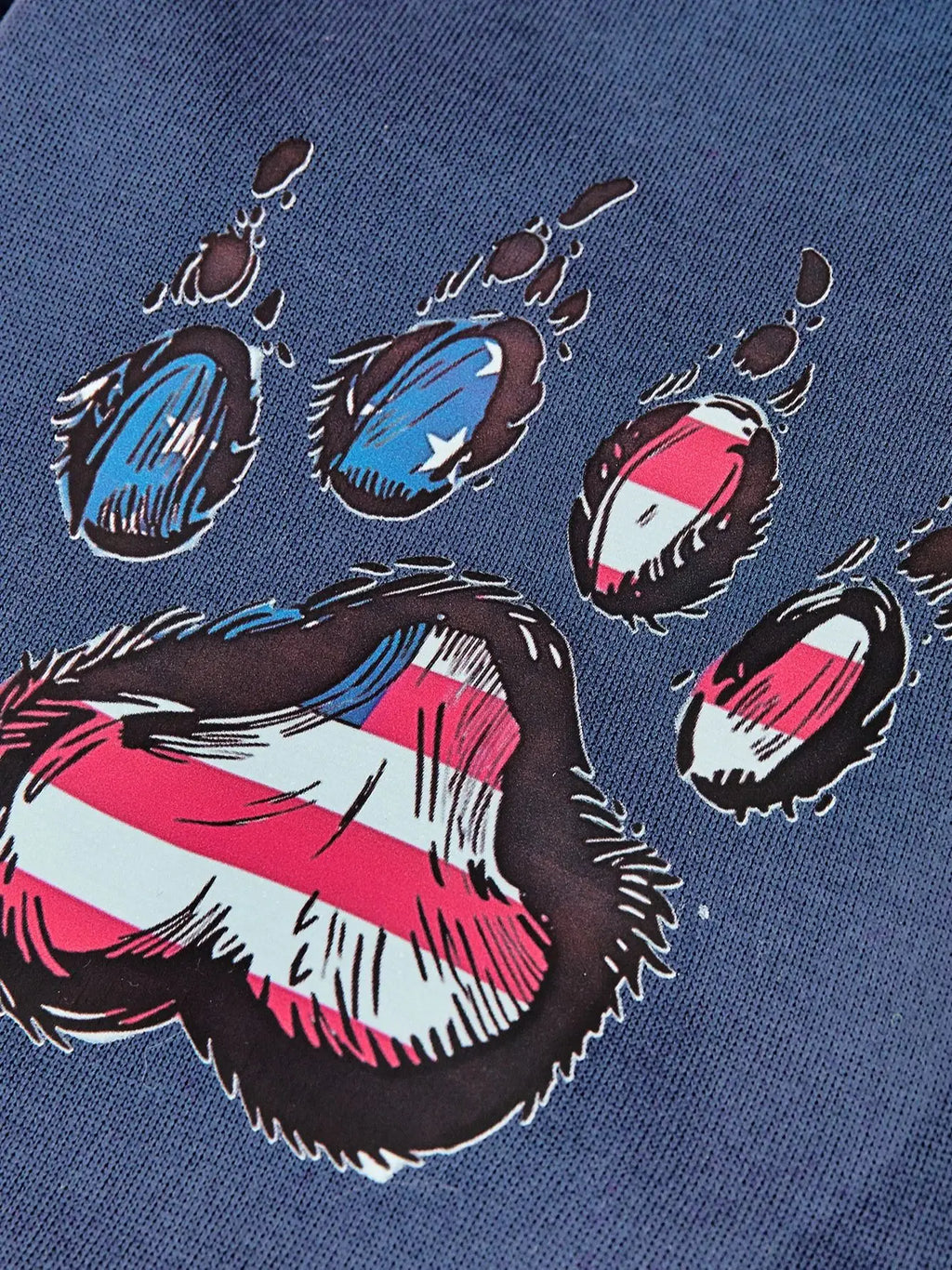 Pet Paw Print Pattern Sweatshirt with Velvet Warmth Suitable for Small, Medium, and Large Dogs Such as Teddy Golden Retrievers