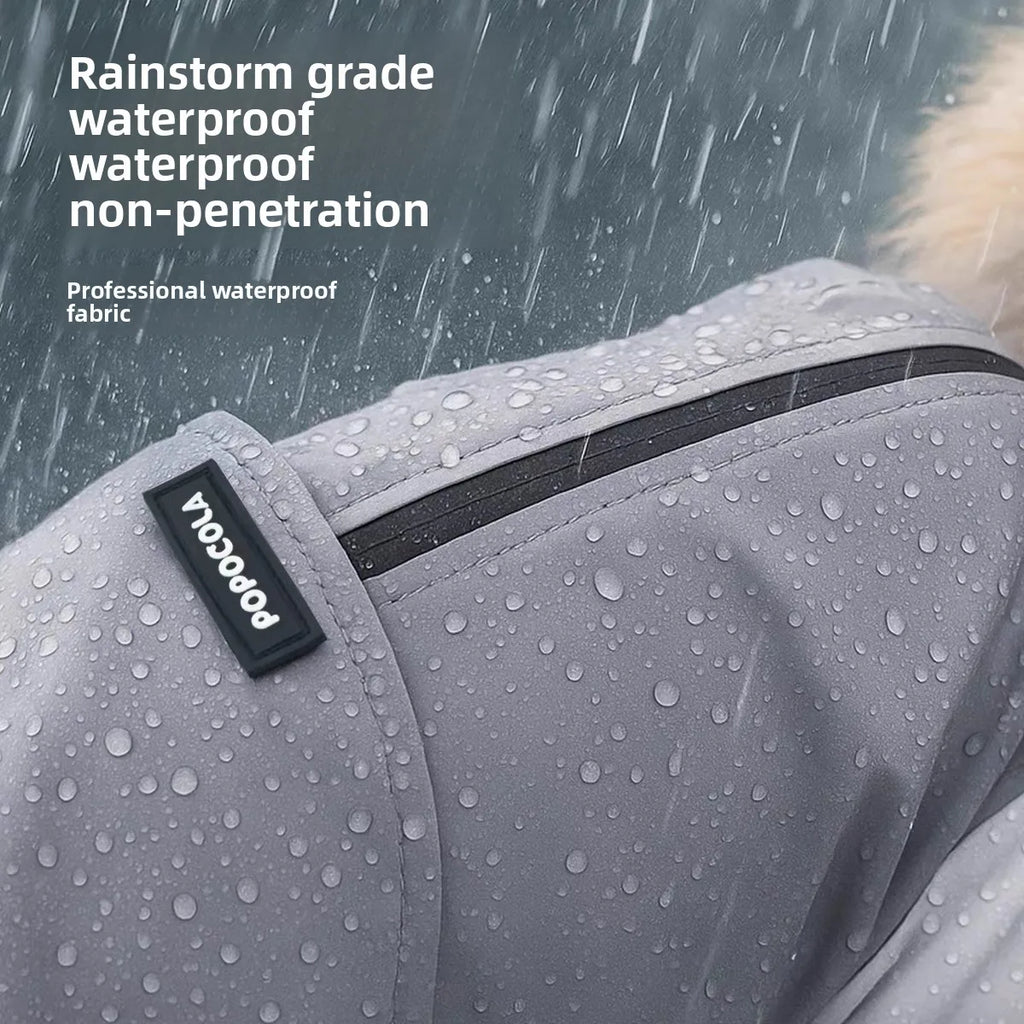 Dog Raincoat Four Legs Fully Covered Waterproof Windbreaker Pet Special Raincoat Protect Bellies Windbreaker with Traction Rope