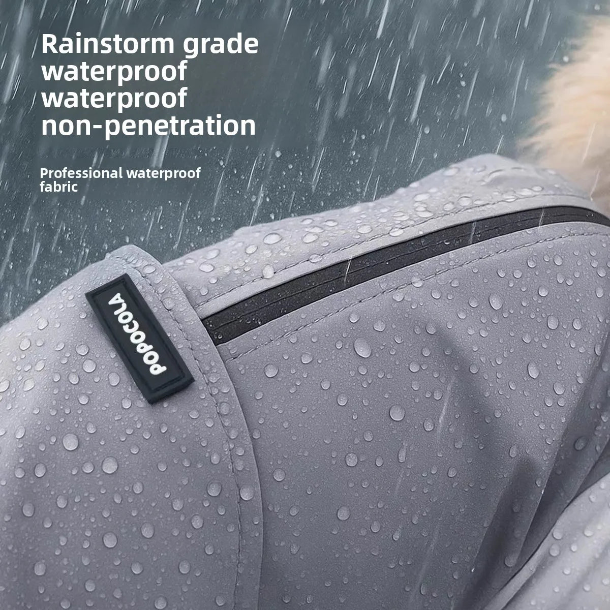 Dog Raincoat Four Legs Fully Covered Waterproof Windbreaker Pet Special Raincoat Protect Bellies Windbreaker with Traction Rope