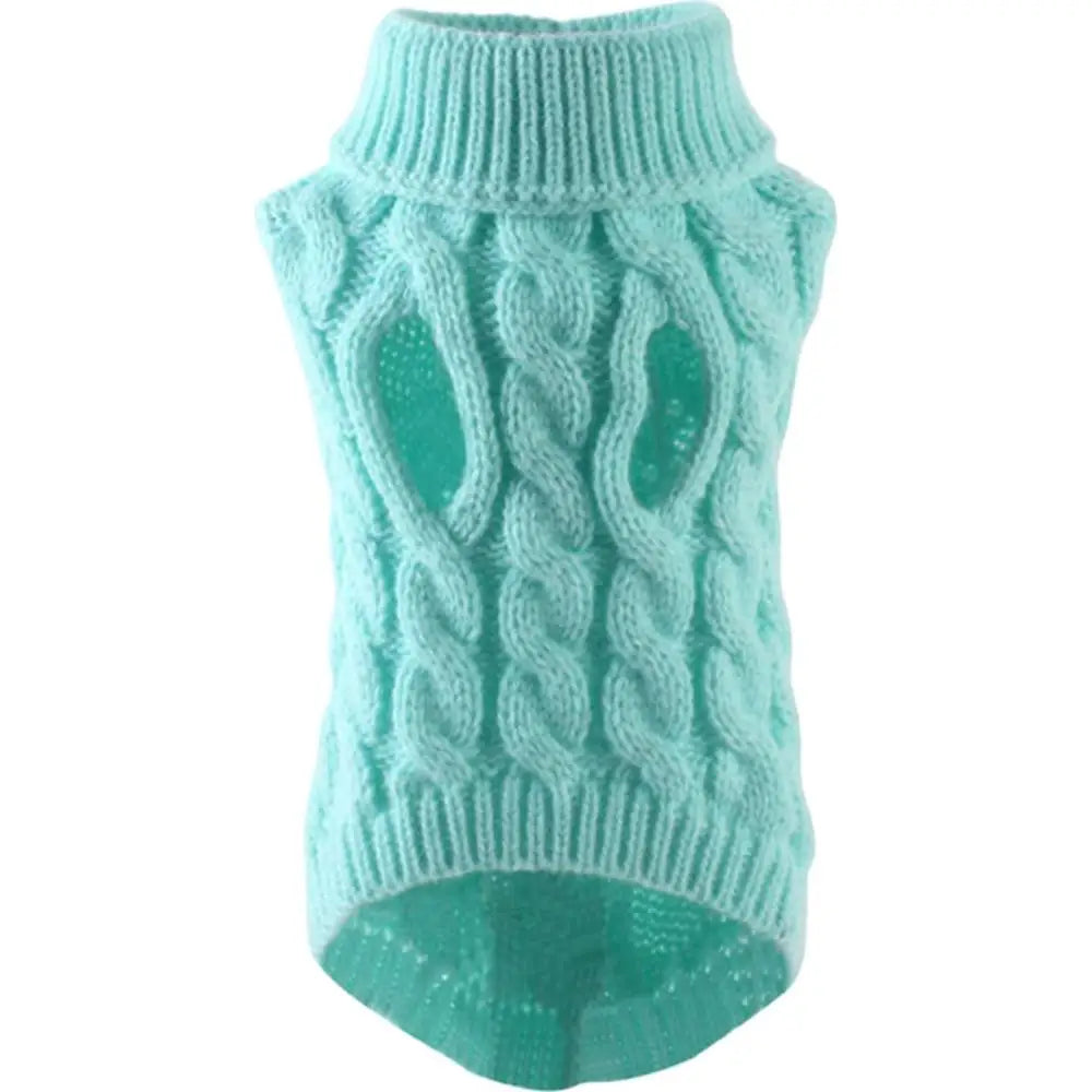 Pet Dog Sweater Small Dog Clothes Fashion Autumn Winter Solid Knitting Warm Comfortable Clothing Cat Puppy Clothes Costume