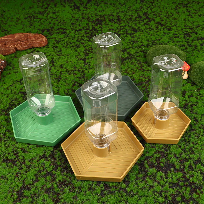 Reptiles Water Feeder Bowl Food Feeder Bottle For Reptiles Pet Anti-slip Automatic Dispenser For Lizards