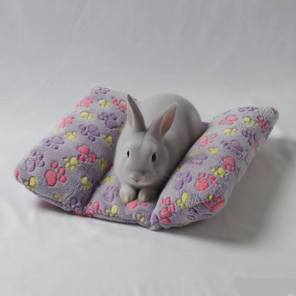 Soft bed for rabbits – recessed, with a pillow, for cage and house