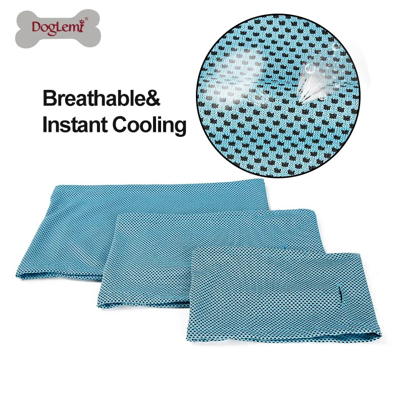 Summer Breathable Cooling Dog Bandana Scarf for Pet small dogs Bulldog Sunstroke Cooling Neck Wrap dog collar perro