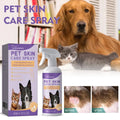 Cat and Dog Hair Dry Cleaning Spray, Skin Care Spray, Pet Flea and Mite Skin Treatment, Pet Wound Repair and Hair Regrowth Serum