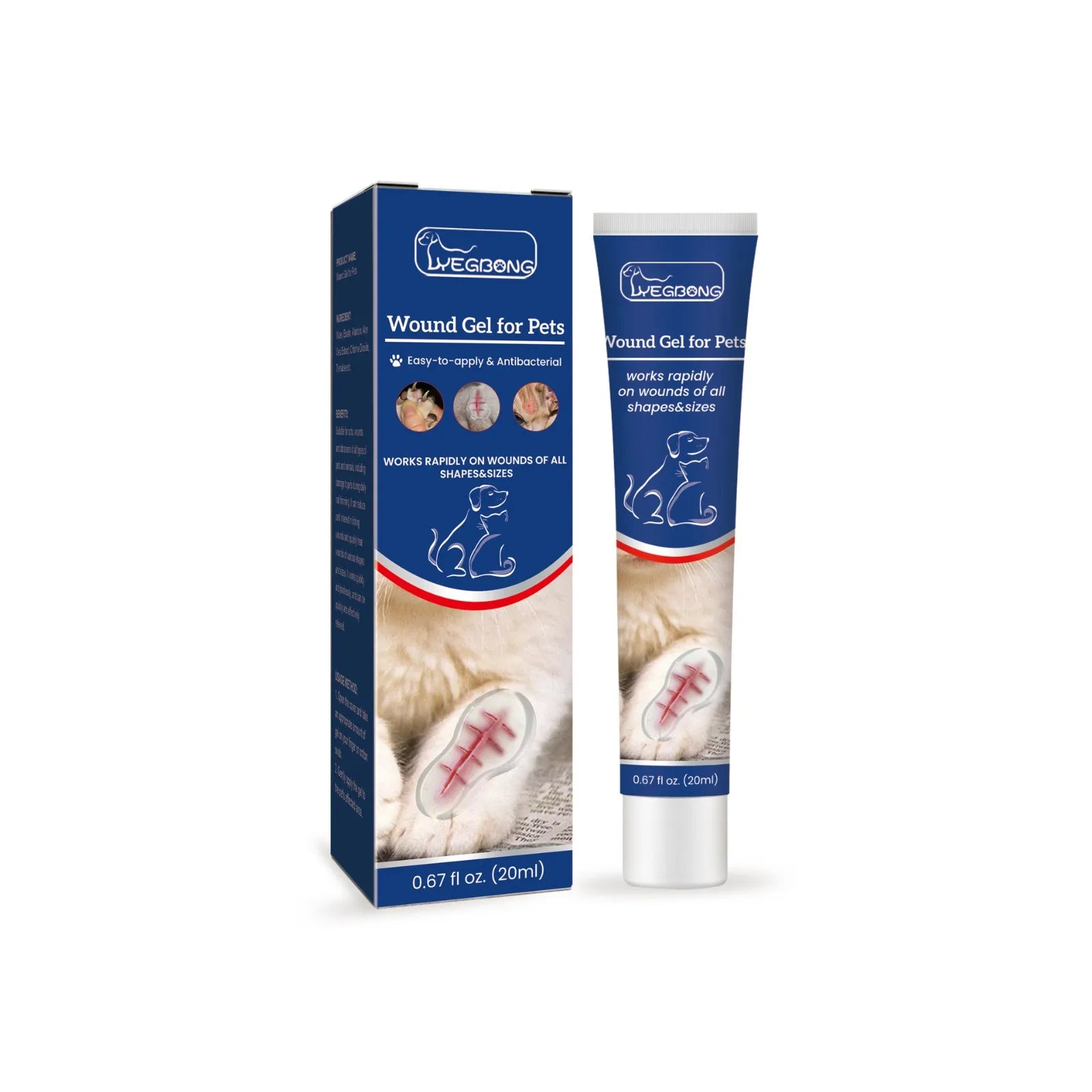 Pet Wound Liquid Band Aid Cat and Dog Wound Fluid Skin Care Gel for Dogs and Cats Gentle Skin Care Gel