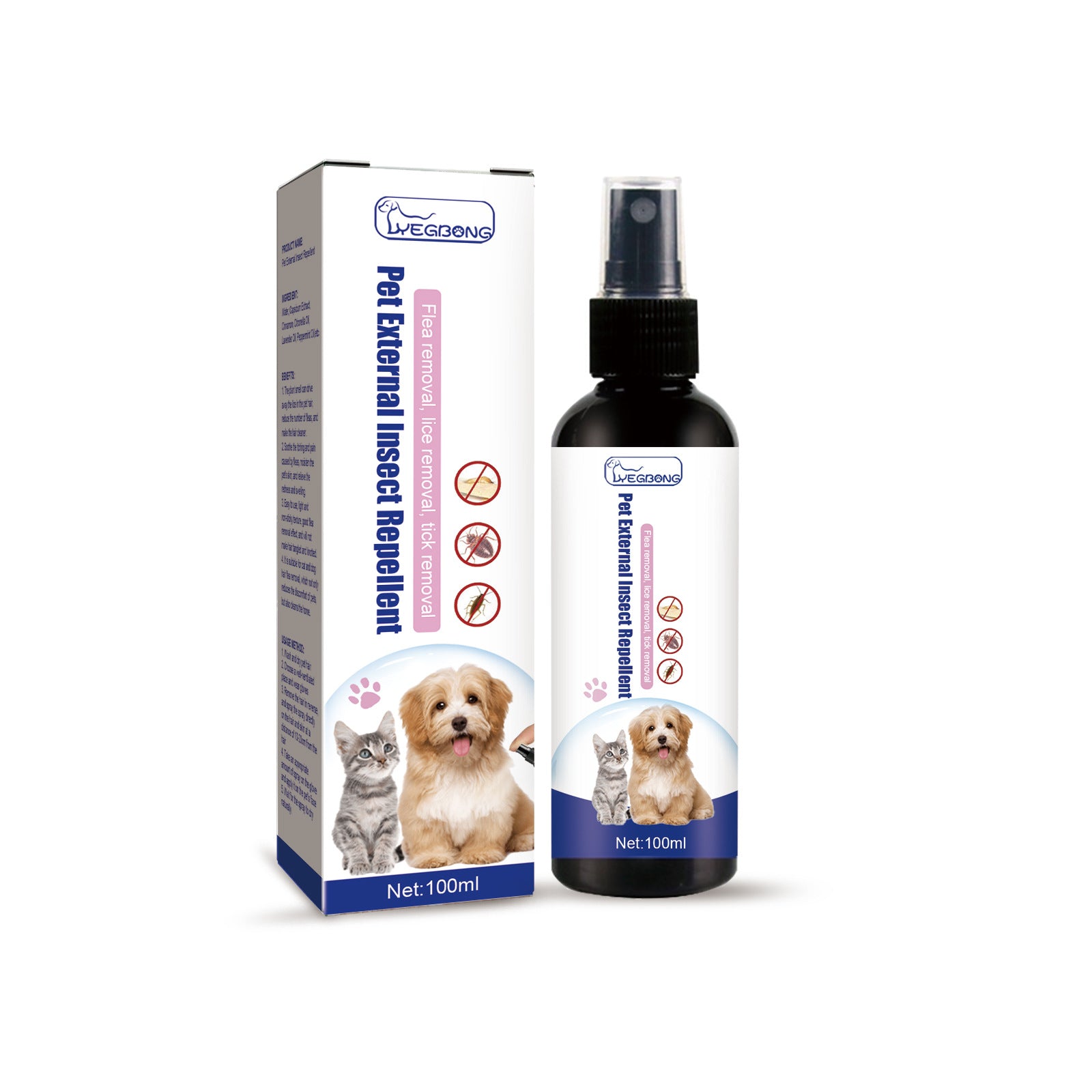 Sprej protiv buva, krpelja i svraba za pse i mačke – prirodni sastojci, 100 ml - Slika 6
